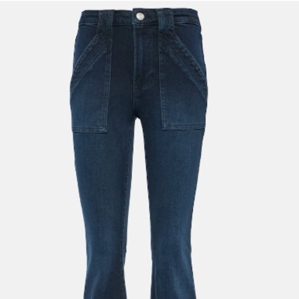 NWT Frame Le High Flare Trapunto high-rise flared jeans (sz 24)
